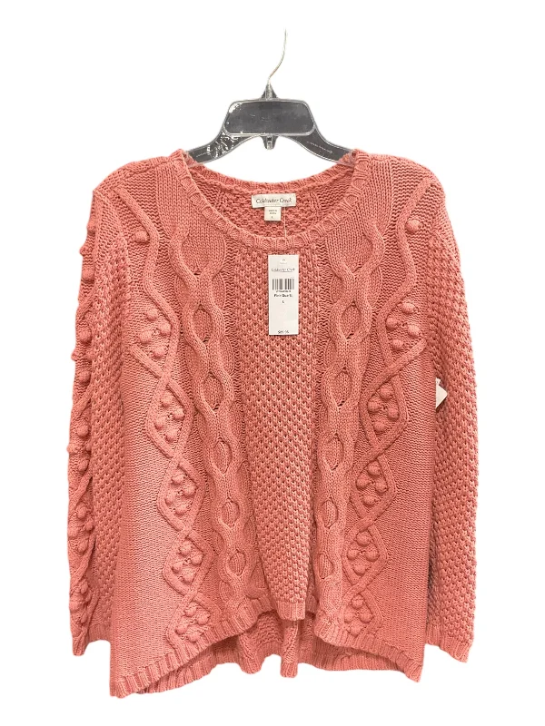 Sweater By Coldwater Creek In Pink, Size: L