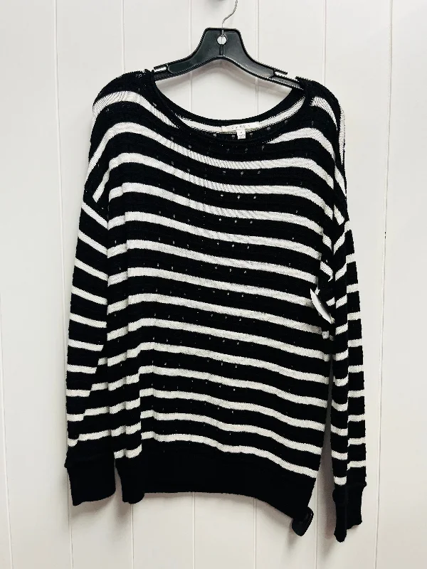 Sweater 2pc By Cyrus Knits In Black White, Size: M