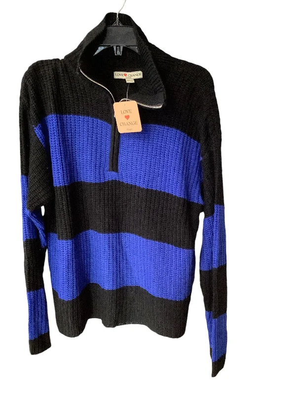 Sweater By Clothes Mentor In Striped Pattern, Size: L