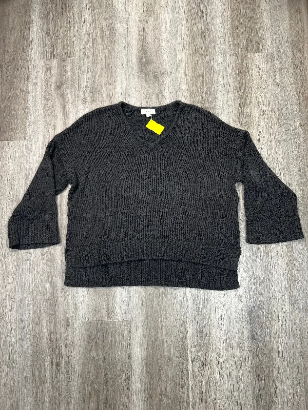 Sweater By Loft In Grey, Size: L