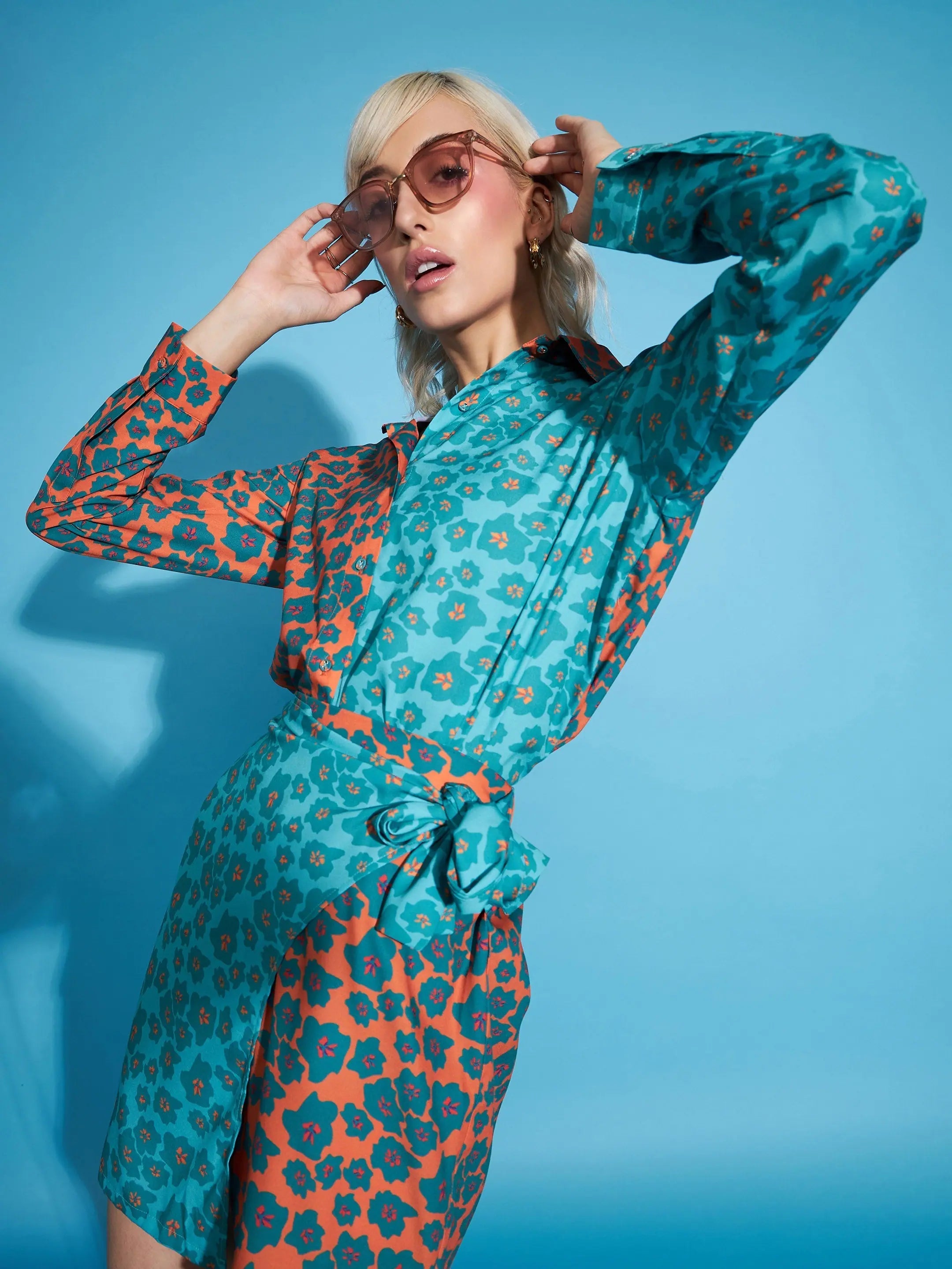 Women Printed Standard Green Jumpsuits & Sets