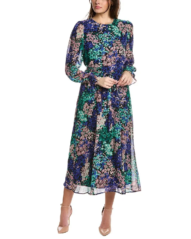 Anne Klein Printed Midi Dress