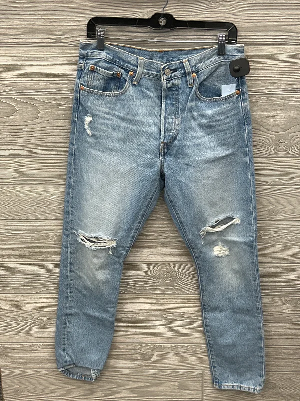 Jeans Skinny By Levis In Blue Denim, Size: 8