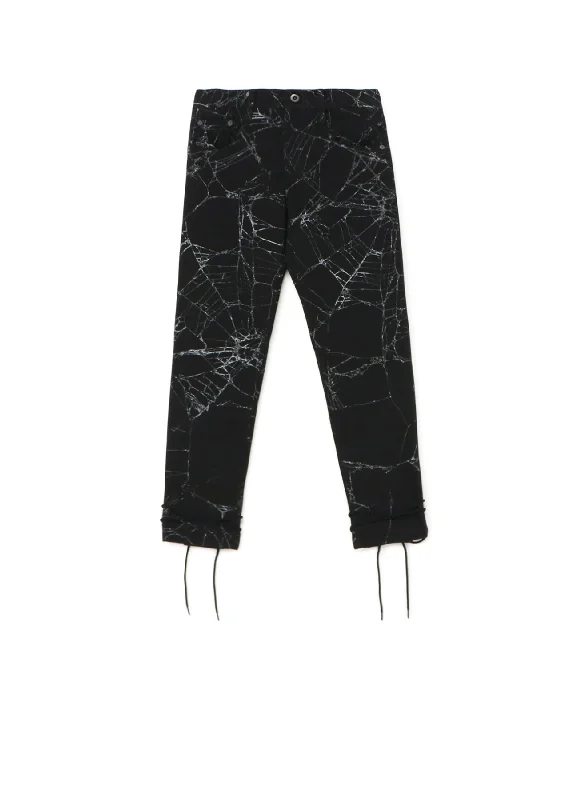 Spider Drill Back Lace Up Pants