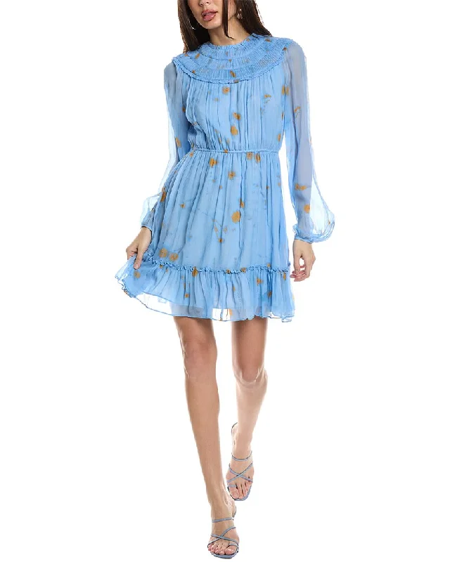 Jason Wu Ruched Silk Mini Dress