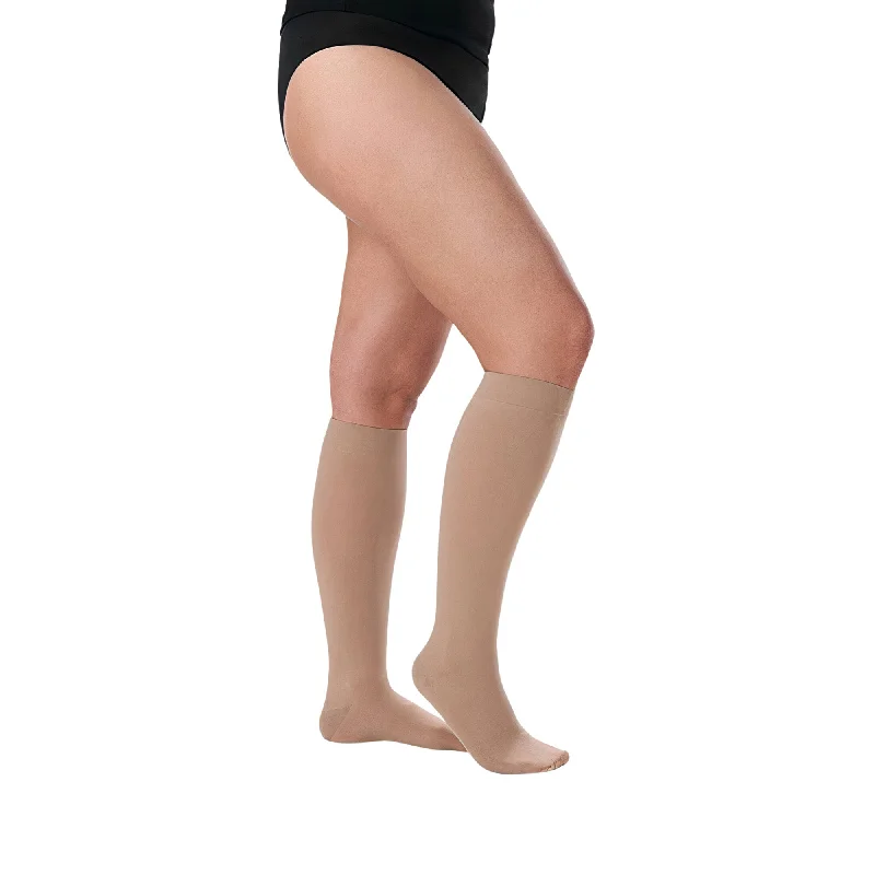 Juzo Dynamic Compression Stockings, 20-30 mmHg, Knee High, 5 CM Silicone Band, Closed Toe