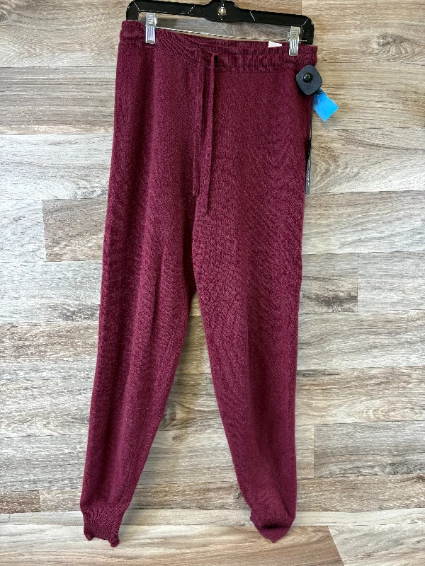 Pants Lounge By Saks Fifth Avenue In Maroon, Size: S