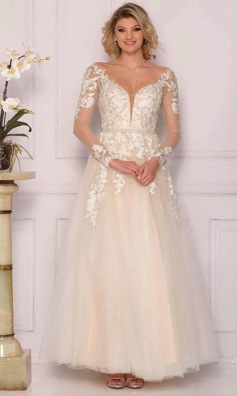 Dave & Johnny Bridal A10299 - Beaded Waistband Bridal Gown