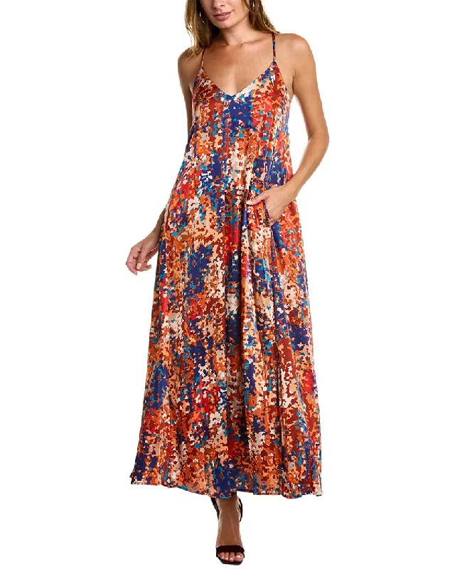 Tahari ASL V-Neck Maxi Dress