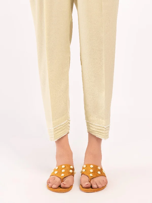 Embellished Crepe Trousers