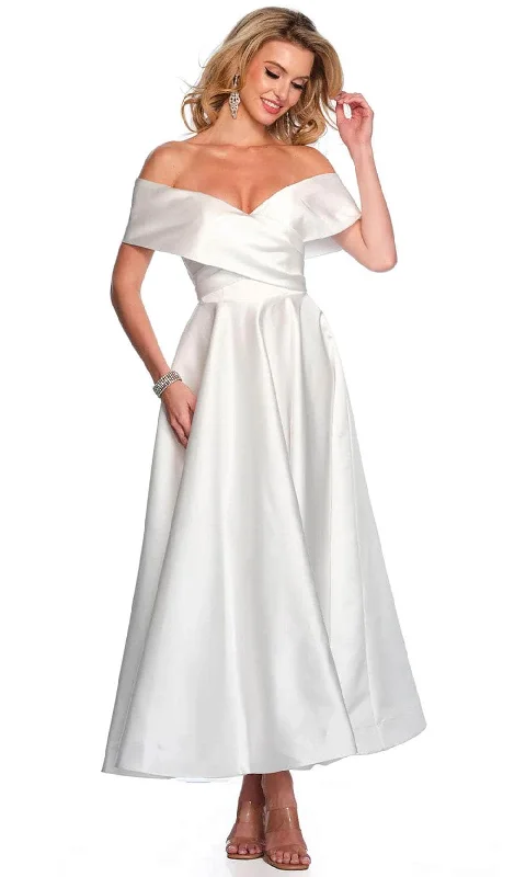 Dave & Johnny Bridal 11370 - Tea Length A-Line Bridal Dress