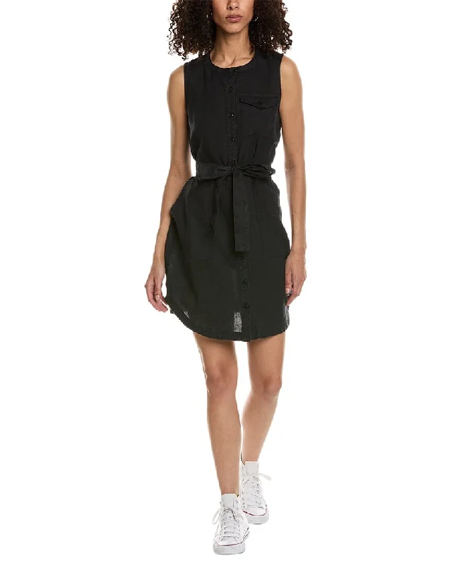 Michael Stars Brady Utility Linen Mini Dress