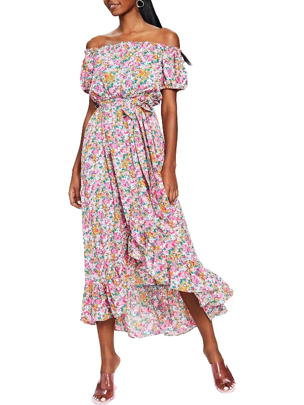 Womens Printed Maxi Maxi Dress