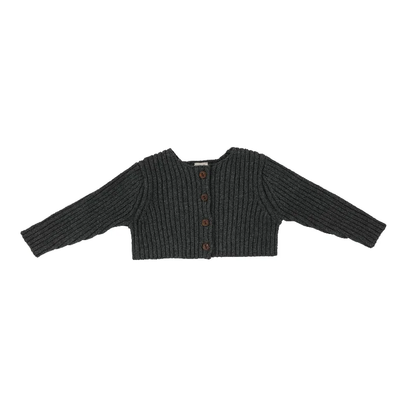 Analogie Rib Knit Shrug - Gray