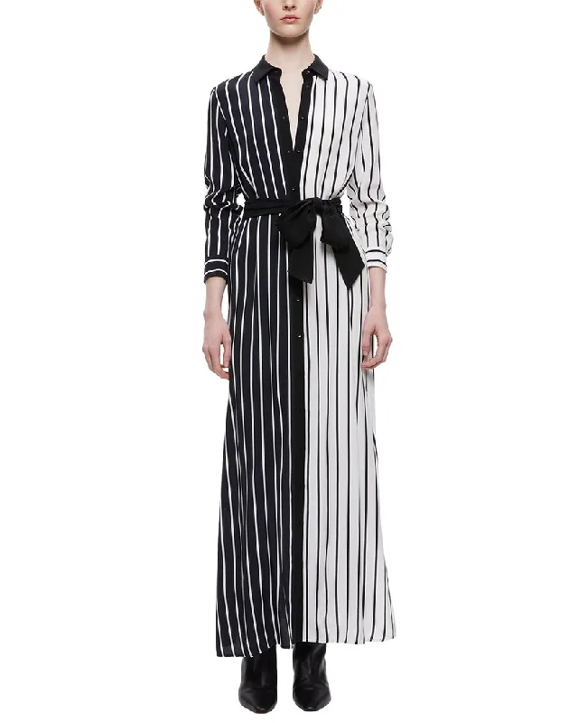 alice + olivia Chassidy Maxi Shirtdress