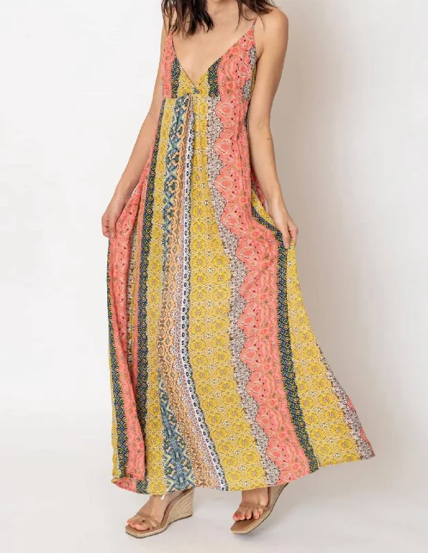 Sun Kissed Maxi Dress In Multicolor