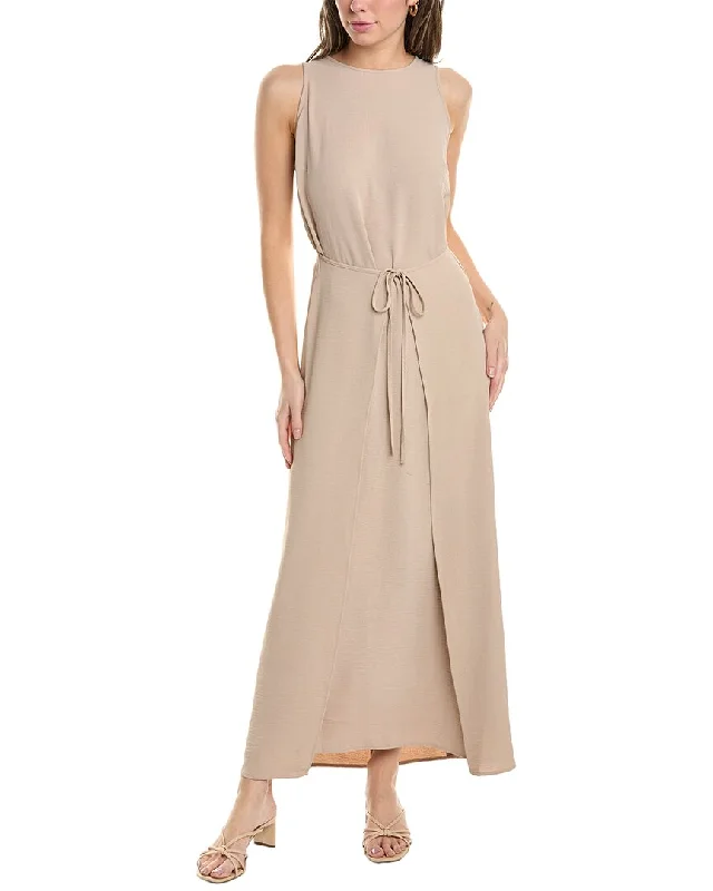 Vince Camuto Wrap Front Maxi Dress