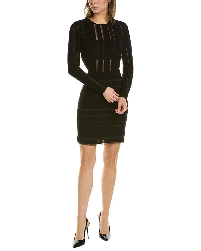 SHO by Tadashi Shoji Drop-Stitch Mini Dress