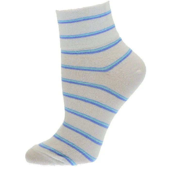 Women's Stripe Cotton Crew Sock