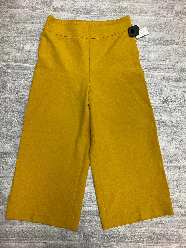 Pants Wide Leg By Express In Yellow, Size: 6