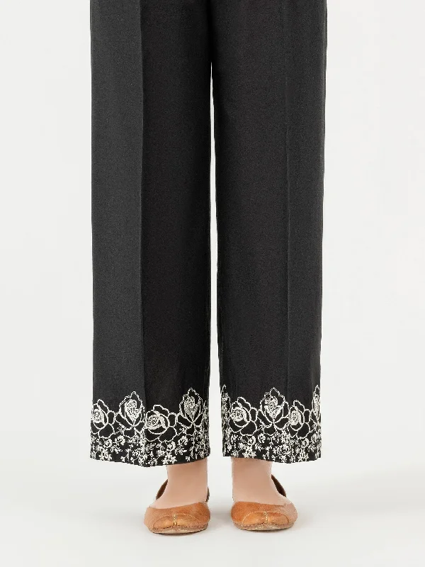 Embroidered Cambric Trouser (Pret)