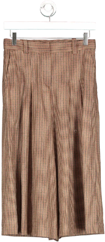 Massimo Dutti Brown Culottes UK 6