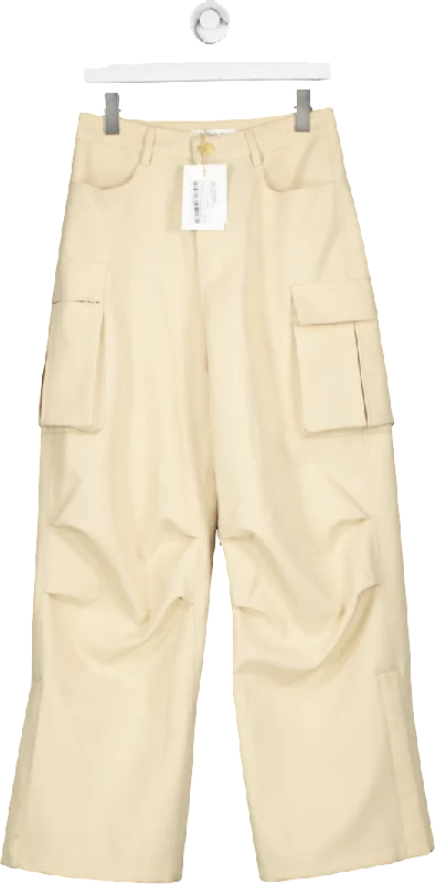 FRANKIE SHOP Beige Valo Cargo Pants UK S