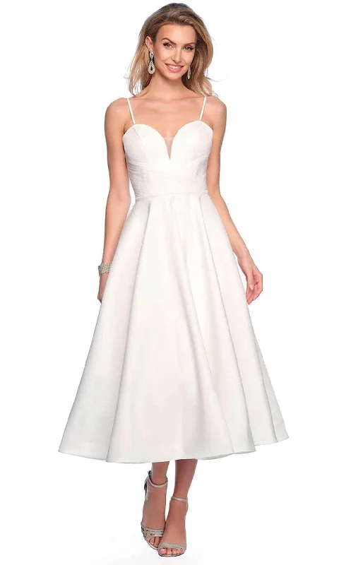 Dave & Johnny Bridal 12005 - Tea Length Sweetheart Bridal Dress