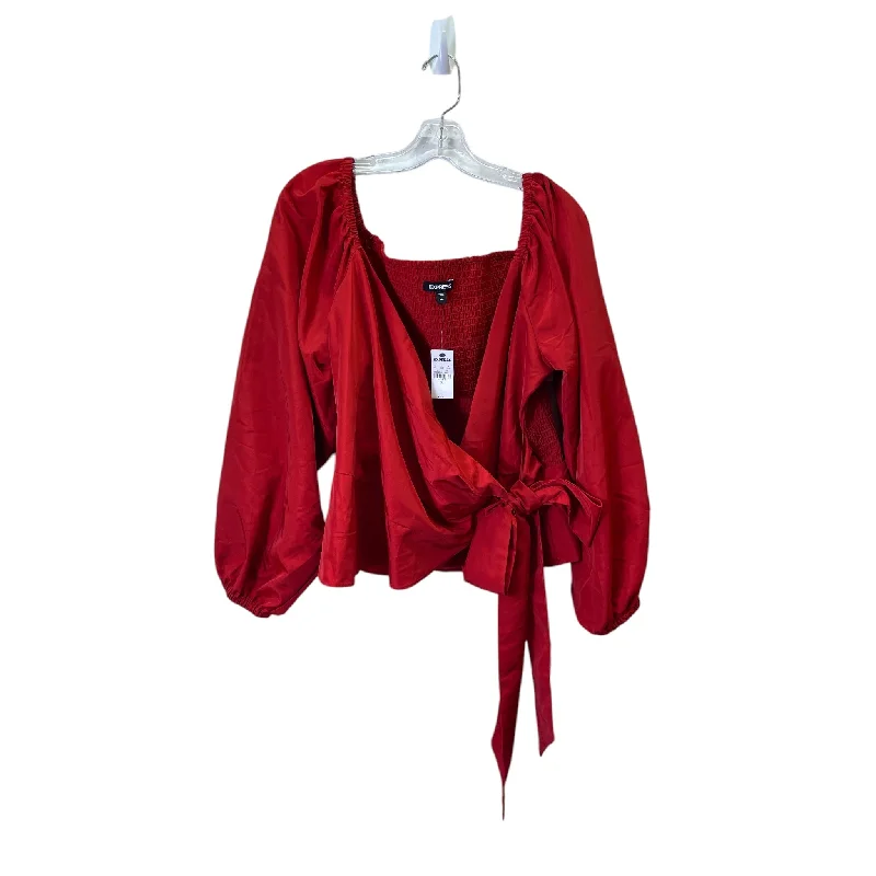 Top Ls By Express In Red, Size:Xl