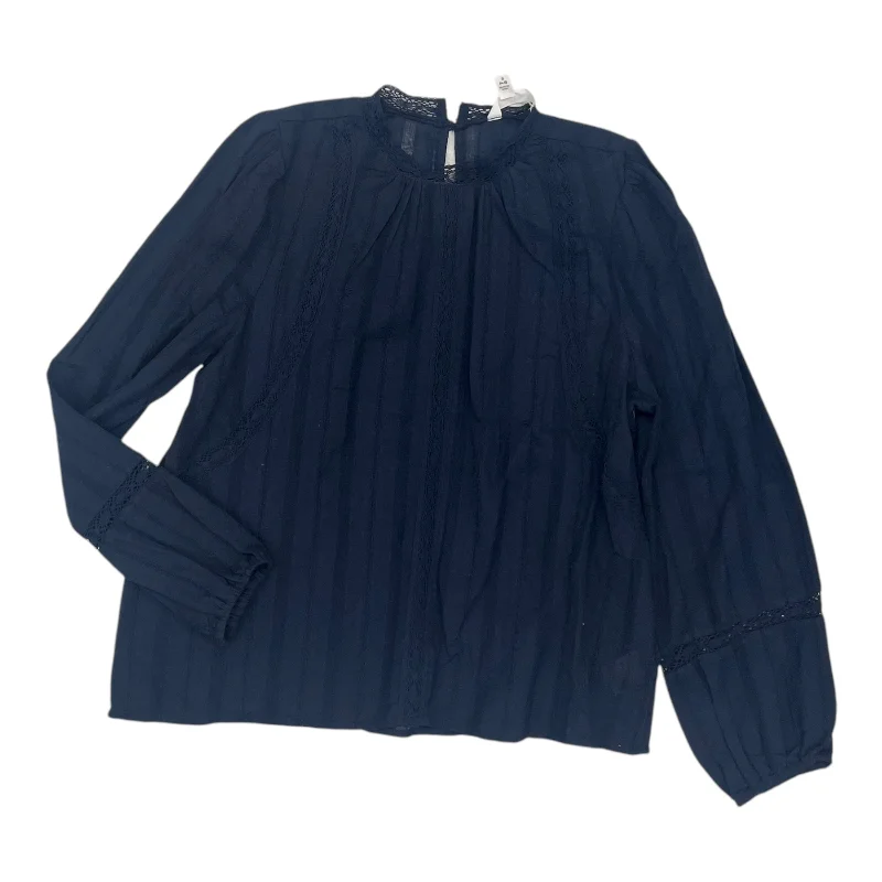 Top Ls By Time And Tru In Navy, Size:S